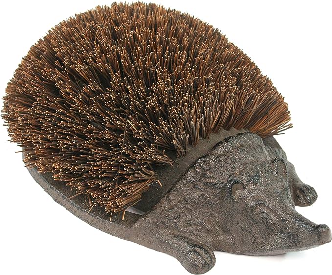 Brilliant gardening gifts for men - 2024 Guide Black Ginger Hedgehog Cast Iron heavy duty boot brush boot mud scraper from Cast Home 1 - Brilliant gardening gifts for men - 2024 Guide
