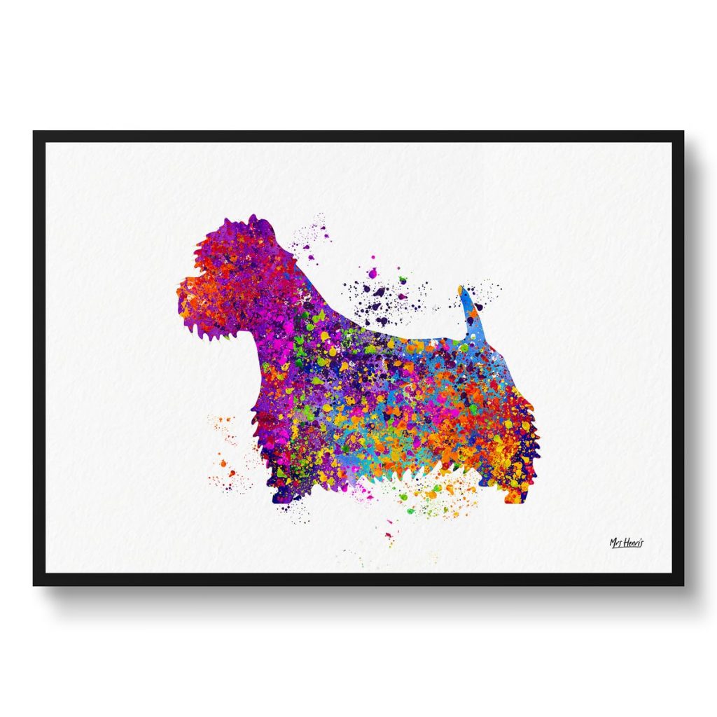 Brilliant gardening gifts for men - 2024 Guide watercolour splash dogs westie framed art print front view white 1 1024x1024 - Brilliant gardening gifts for men - 2024 Guide
