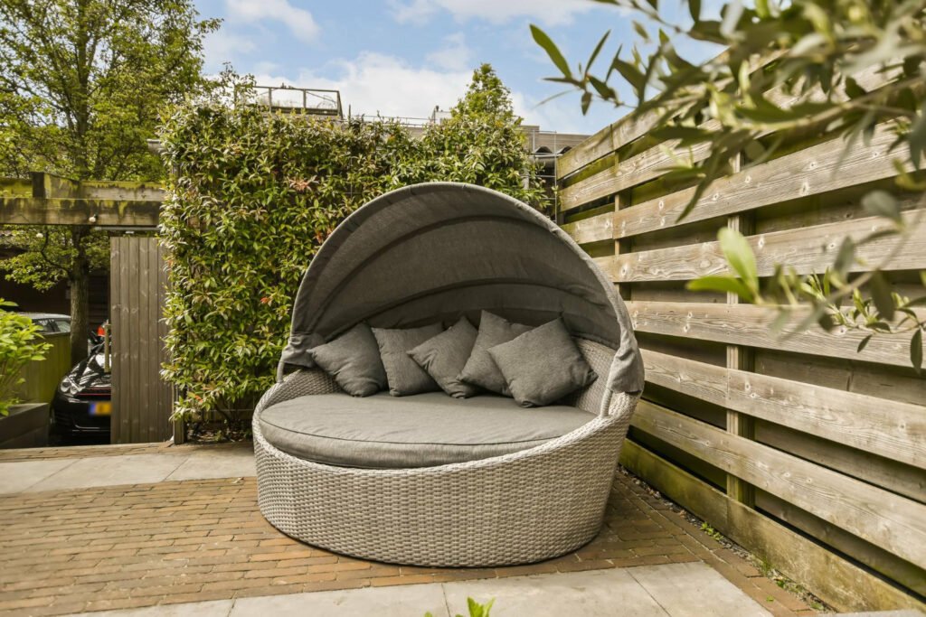 40 Small Garden Design Ideas: Genius Tips for Tiny Spaces Combine seating and storage space 1024x683 - 40 Small Garden Design Ideas: Genius Tips for Tiny Spaces