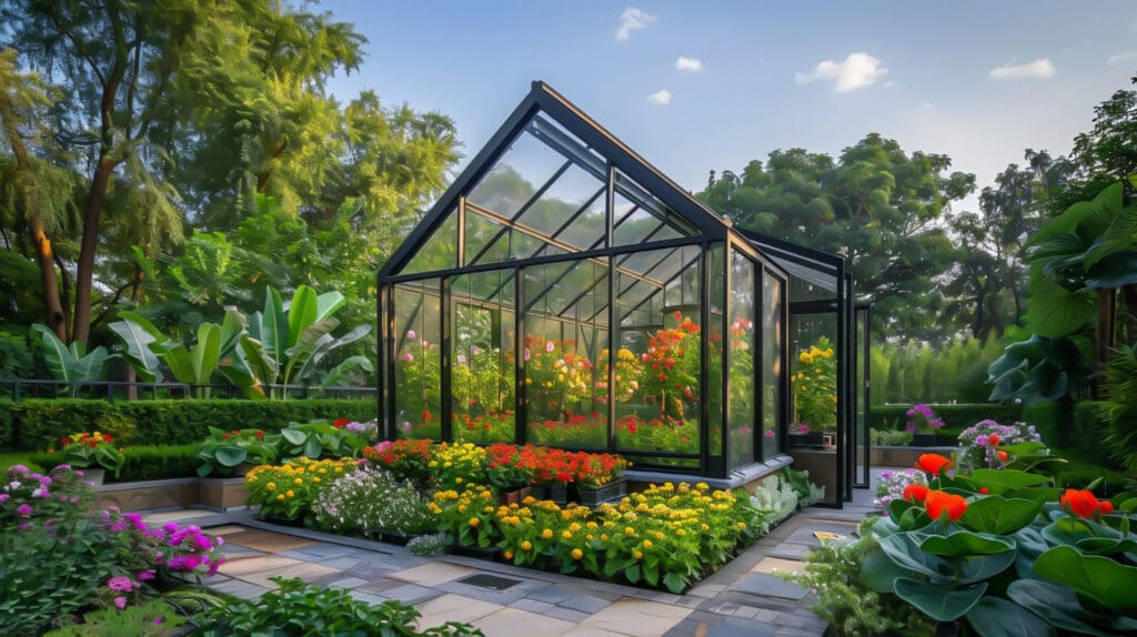 30+ Creative Greenhouse Ideas For Gardening All Year Round modern tilt 1024x574 - 30+ Creative Greenhouse Ideas For Gardening All Year Round