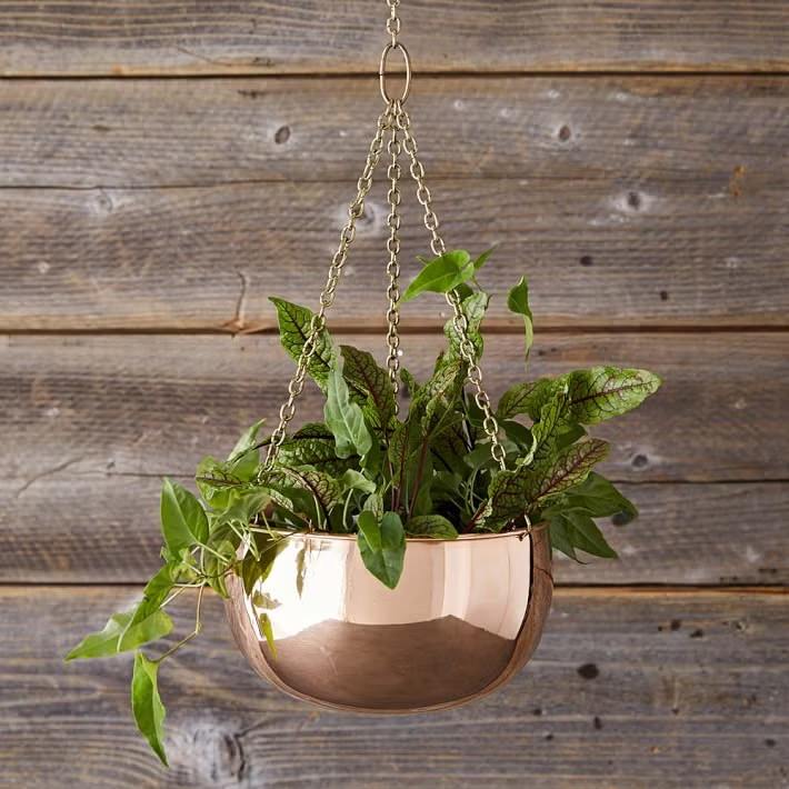 20+ Unique Garden-Inspired Gifts for Plant Lovers Hanging Copper Planter - 20+ Unique Garden-Inspired Gifts for Plant Lovers